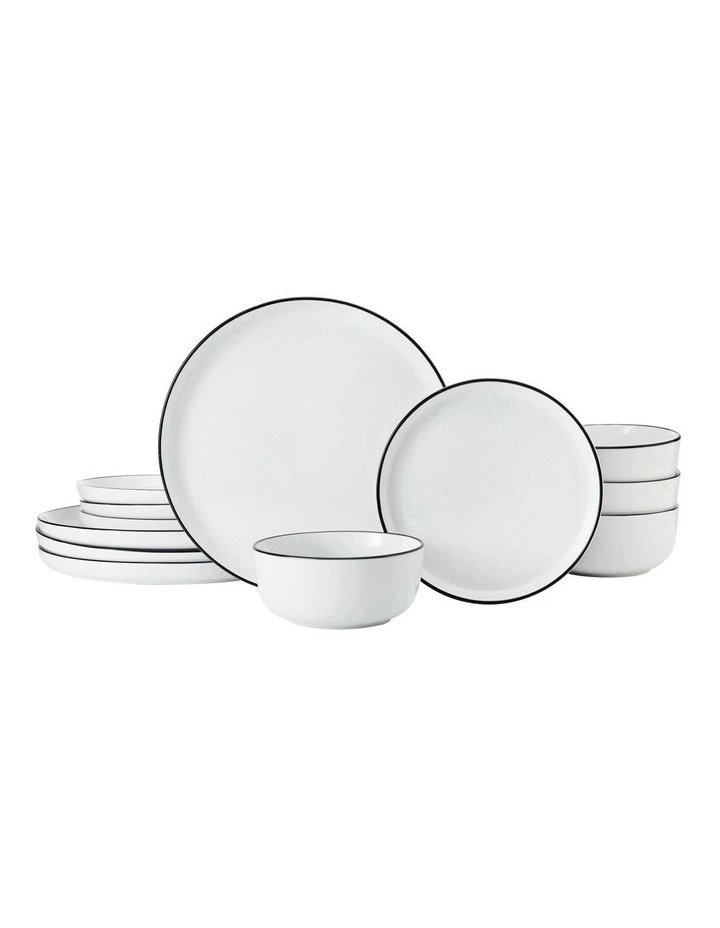 Limestone Dinner Set 12 Piece in White