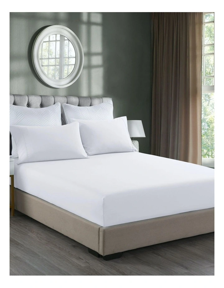 2000TC Bamboo Cooling 3pc Sheet Set in White