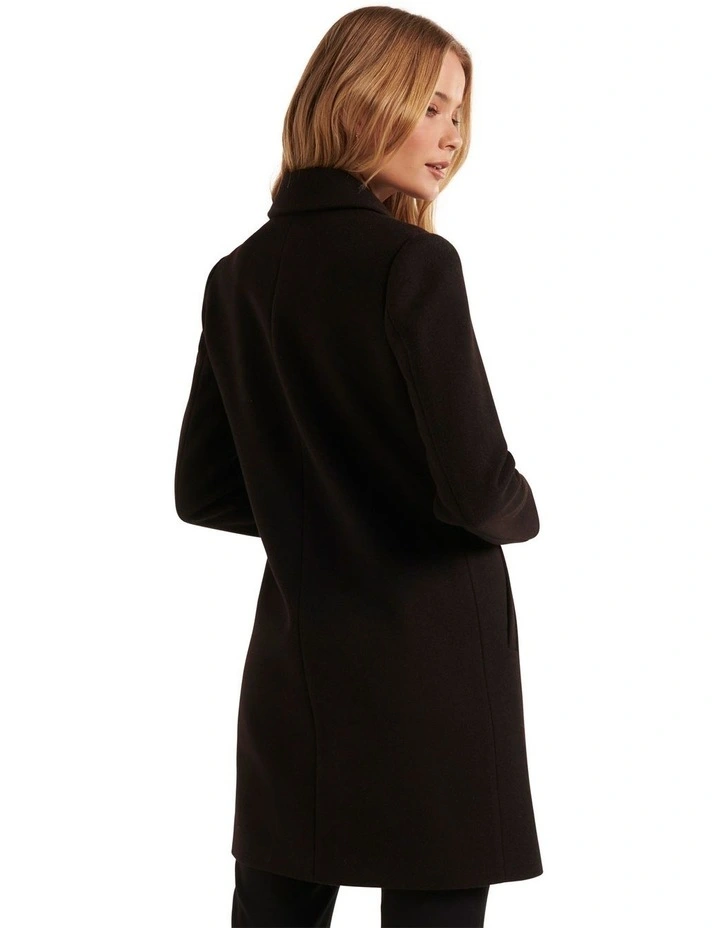 Becca Single Breasted Coatigan in Black