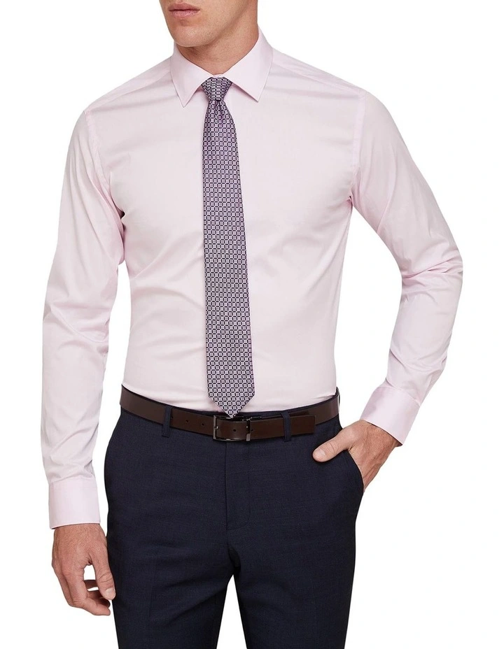 Pink Stretch Travel Shirt in Pink