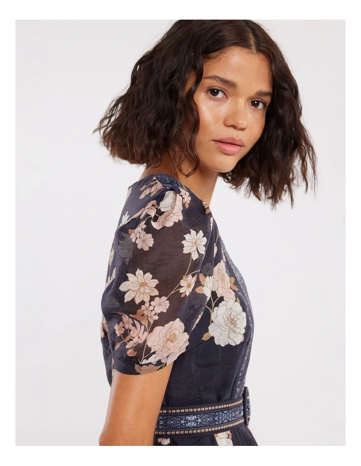 La Boheme Mini Dress in Multi