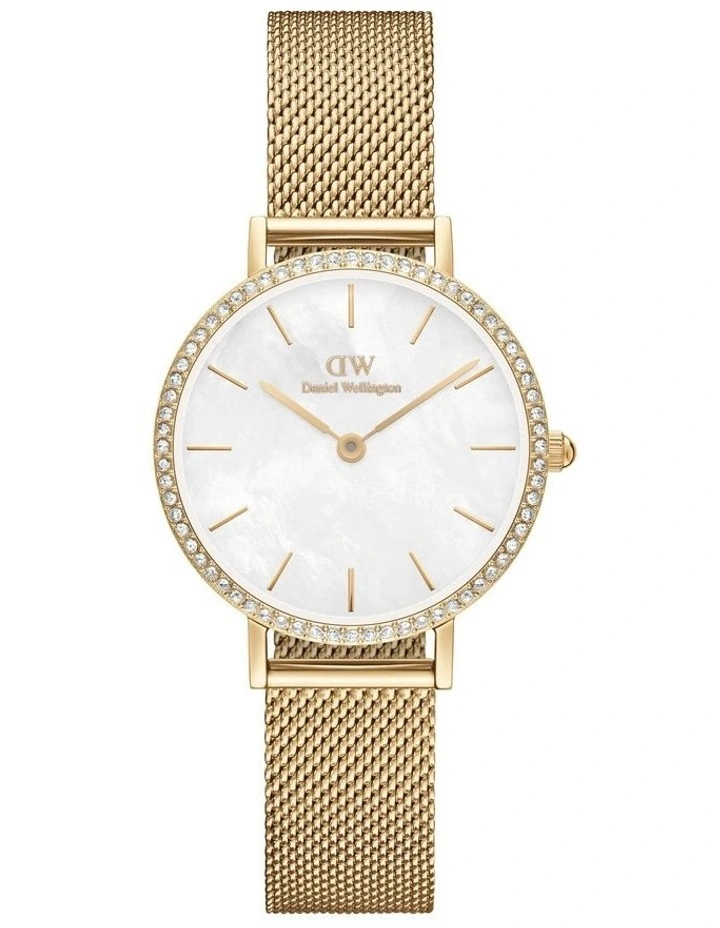 Petite Lumine 28mm Stainless Steel Watch in Gold