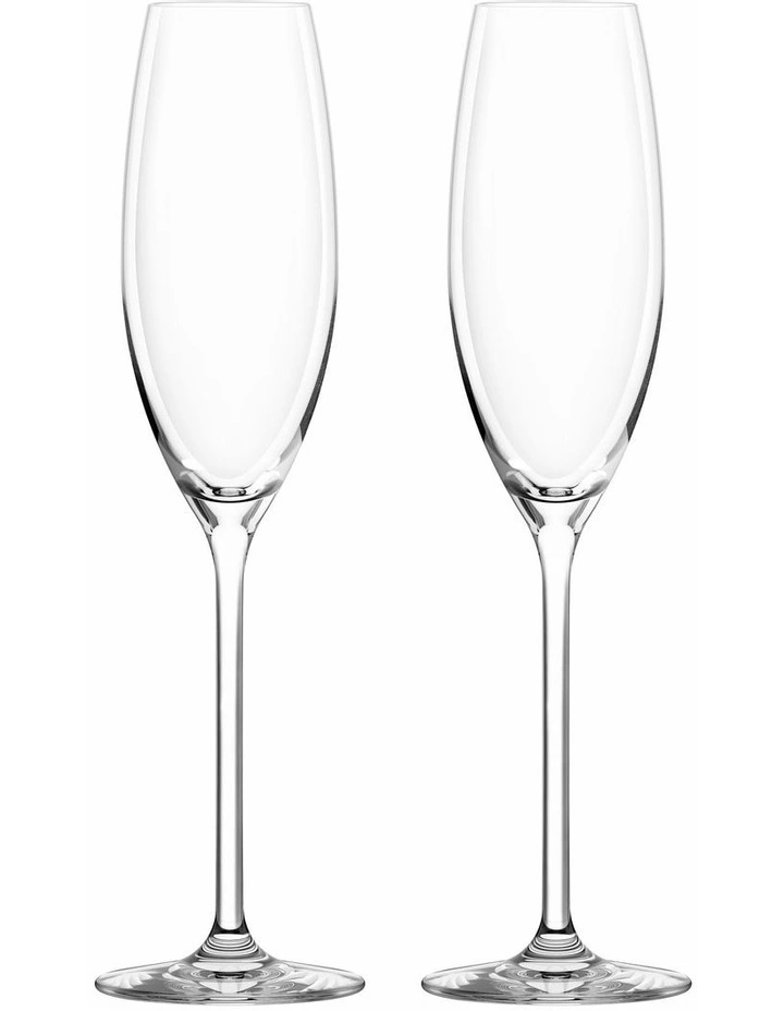 Calia Champagne Flute Glass Gift Boxed 245ml Set of 2 in Clear