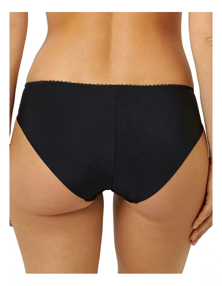 Ariane Classic Lace & Microfiber Brief in Black