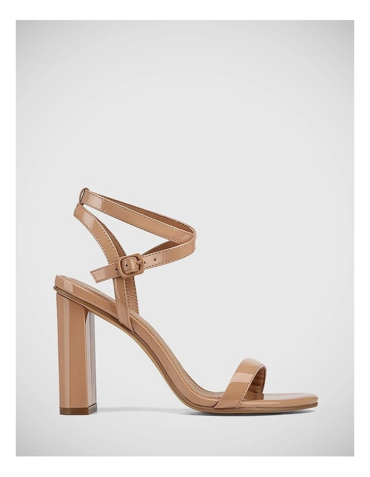 Raven Patent Leather Sandal in Tan