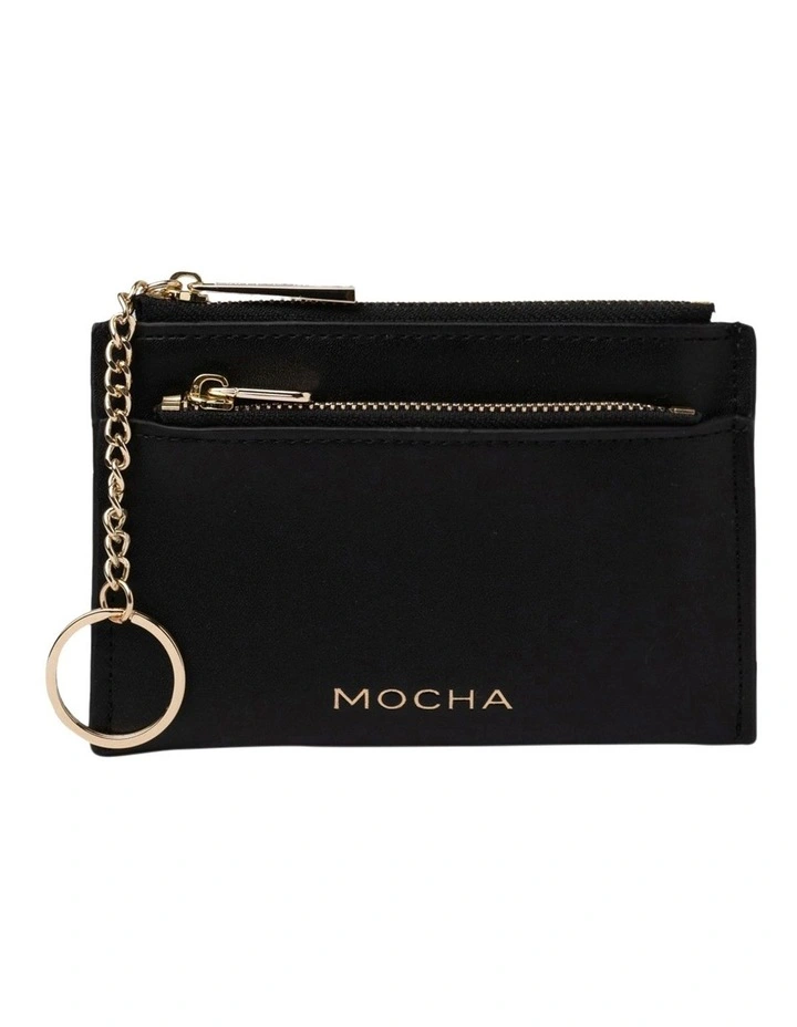 Lina Coin Card Holder In Black