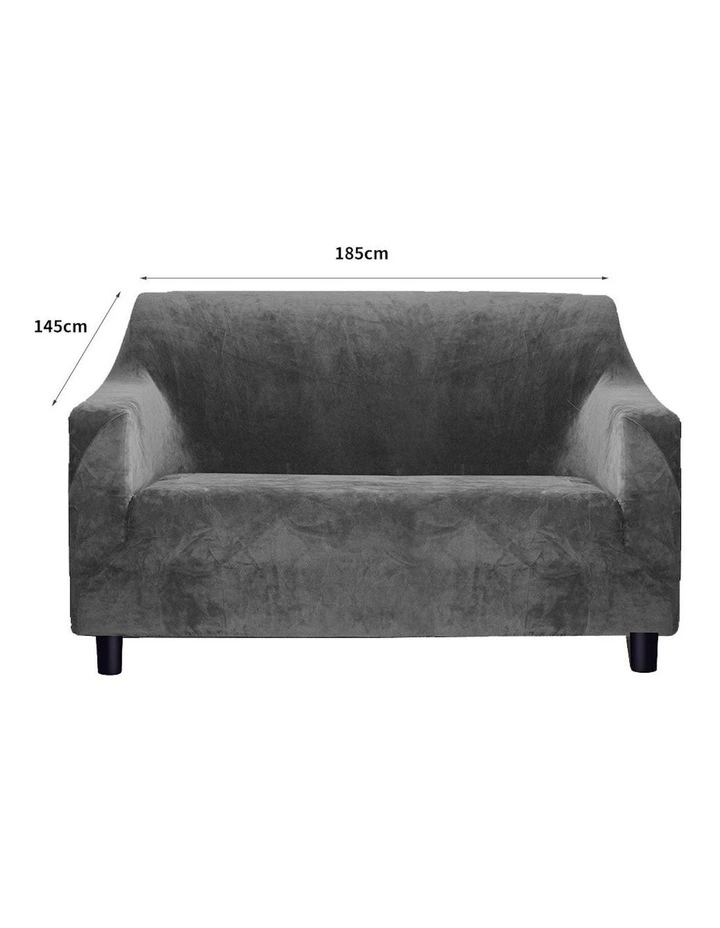 Marlow 2 Seater High Stretch Sofa Cover in Grey