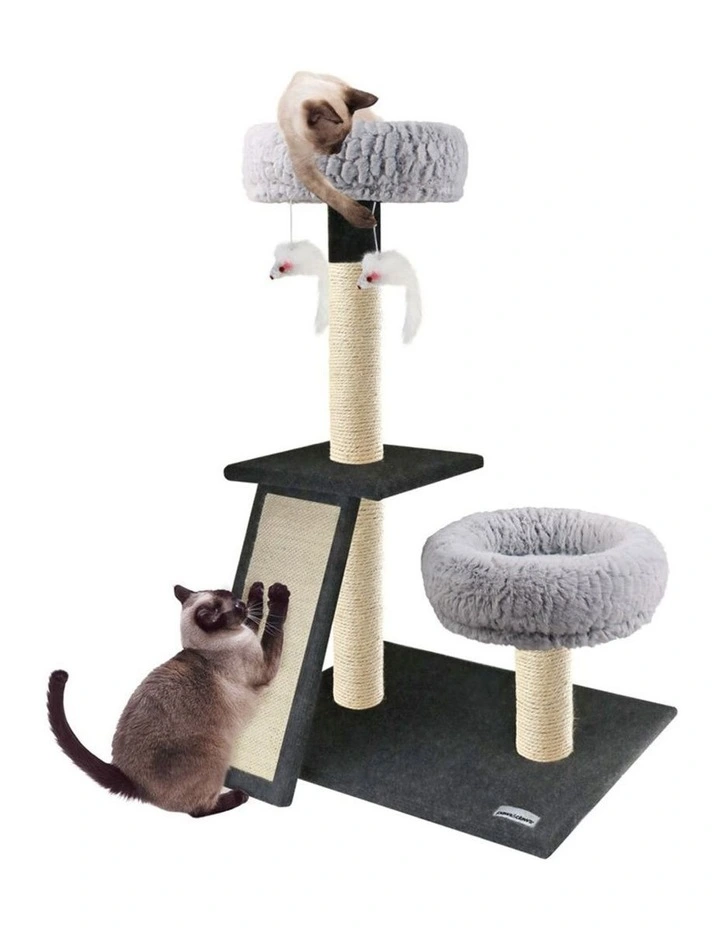 Catsby Scratching Post with Ramp & Double Lounger