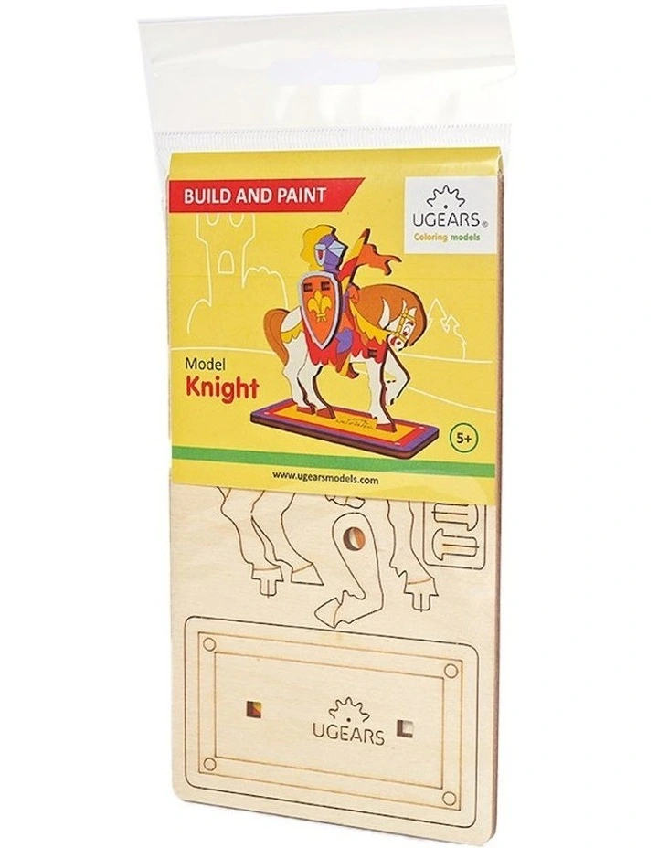 3D Colouring Knight 8 Piece Wooden Puzzle Kit (5+ Years)
