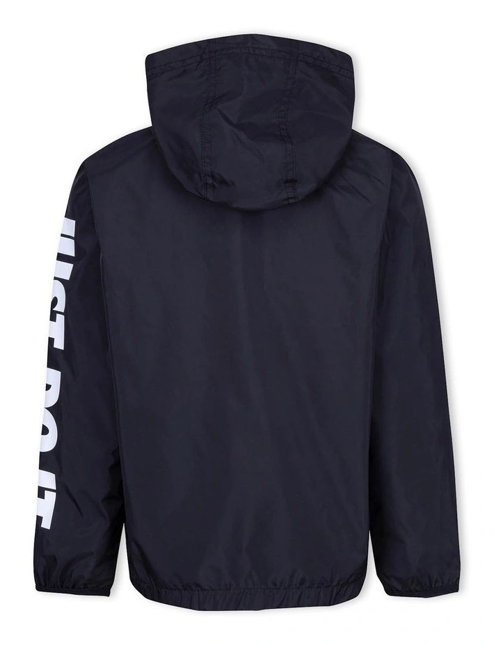 Just Do It Windbreaker Jacket in Black