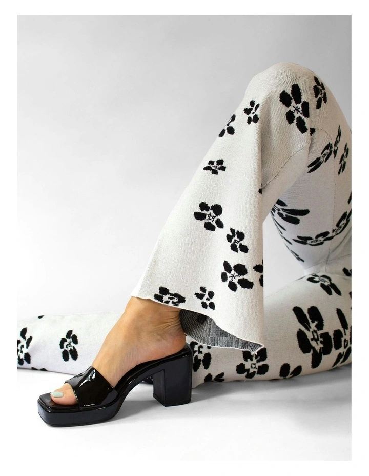 Stevie Heeled Mules in Black