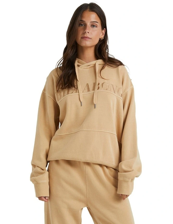 Baseline Pop Hoodie in Soft Sand