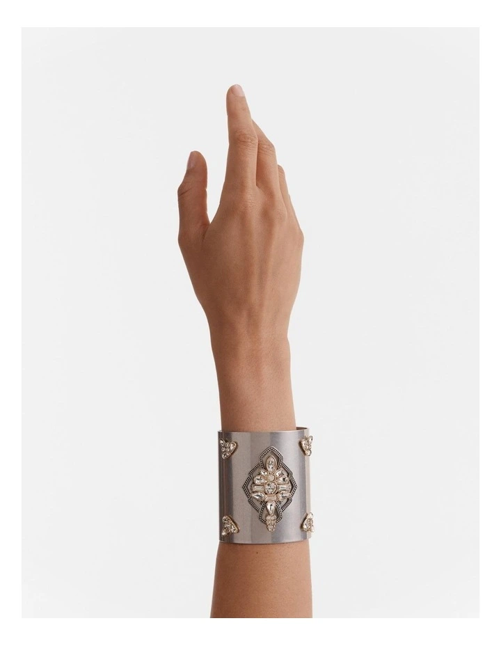 Exploration Cuff Bracelet in Gold Silver