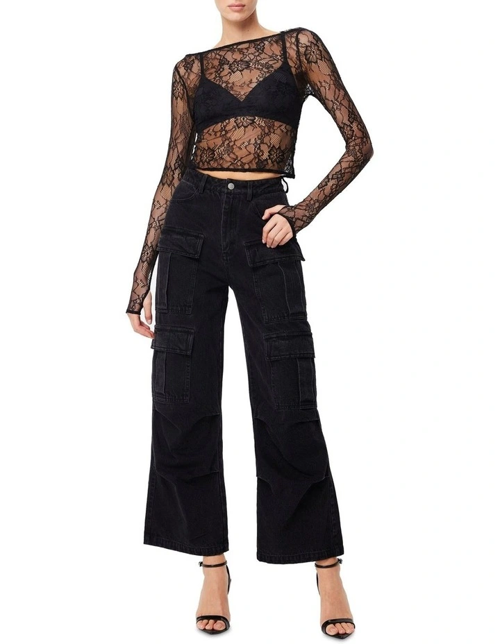 Entwine Top in Black