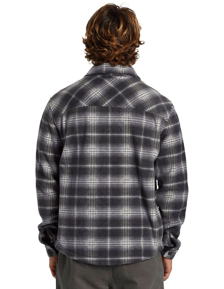 Surf Days Polar Fleece Overshirt in Black Surf Days