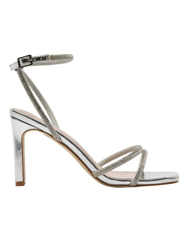 Letita Sandals in Silver Metallic
