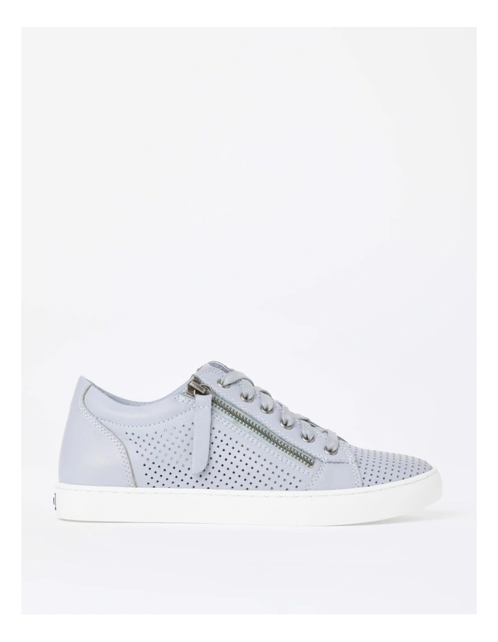 Ziggy Leather Sneaker in Grey Blue