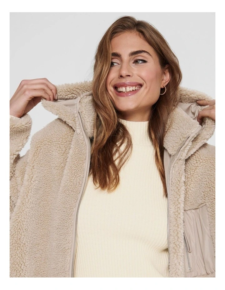 Sascha Sherpa Jacket in Cuban Sand