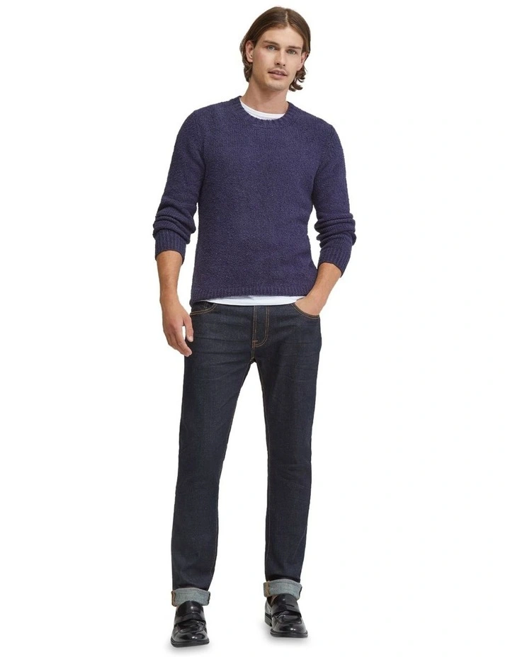 Floyd Boucle Knit in Navy