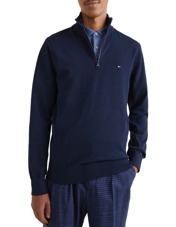 1985 Zip Mock Knit Sweatshirt in Desert Sky