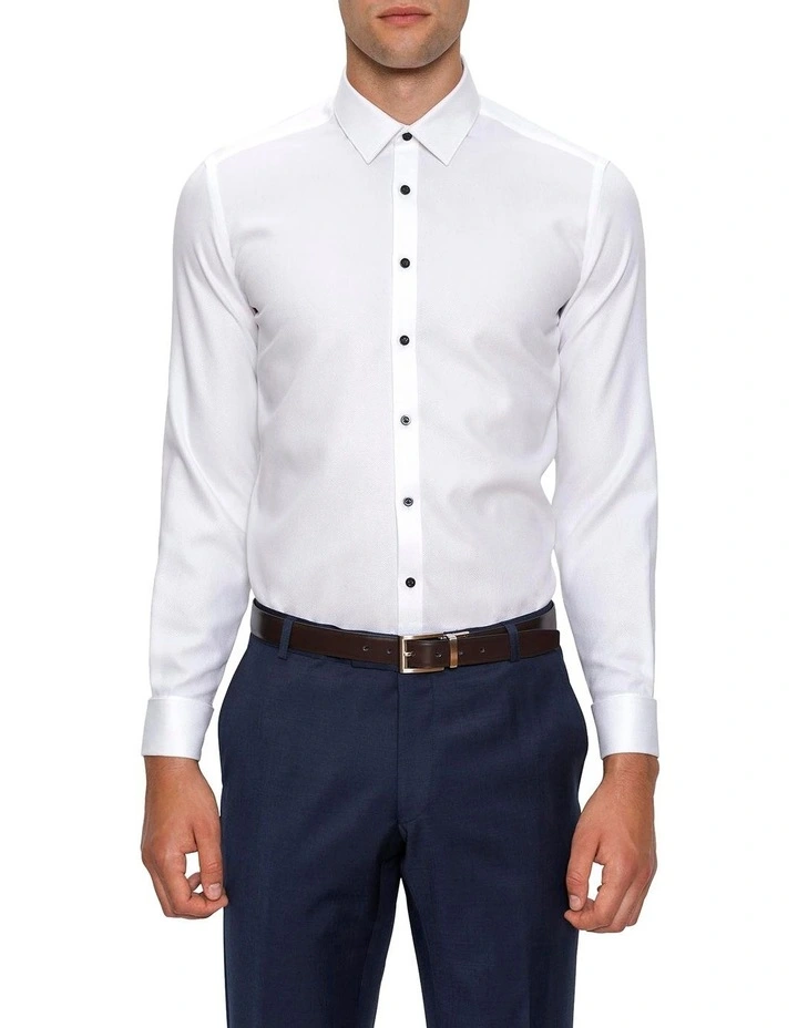 Archie Slim Fit Shirt in White