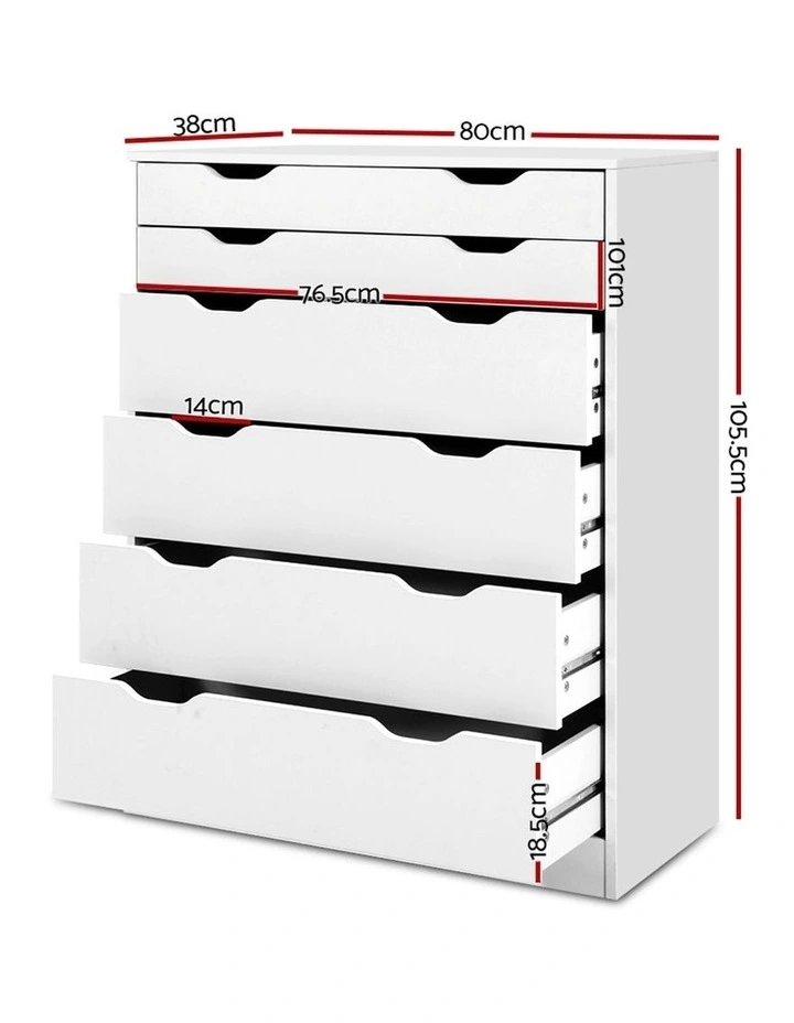 6 Chest of Drawers