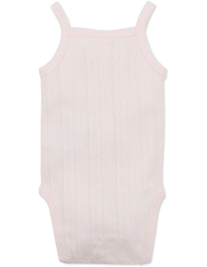 Pointelle Bodysuit In Pink