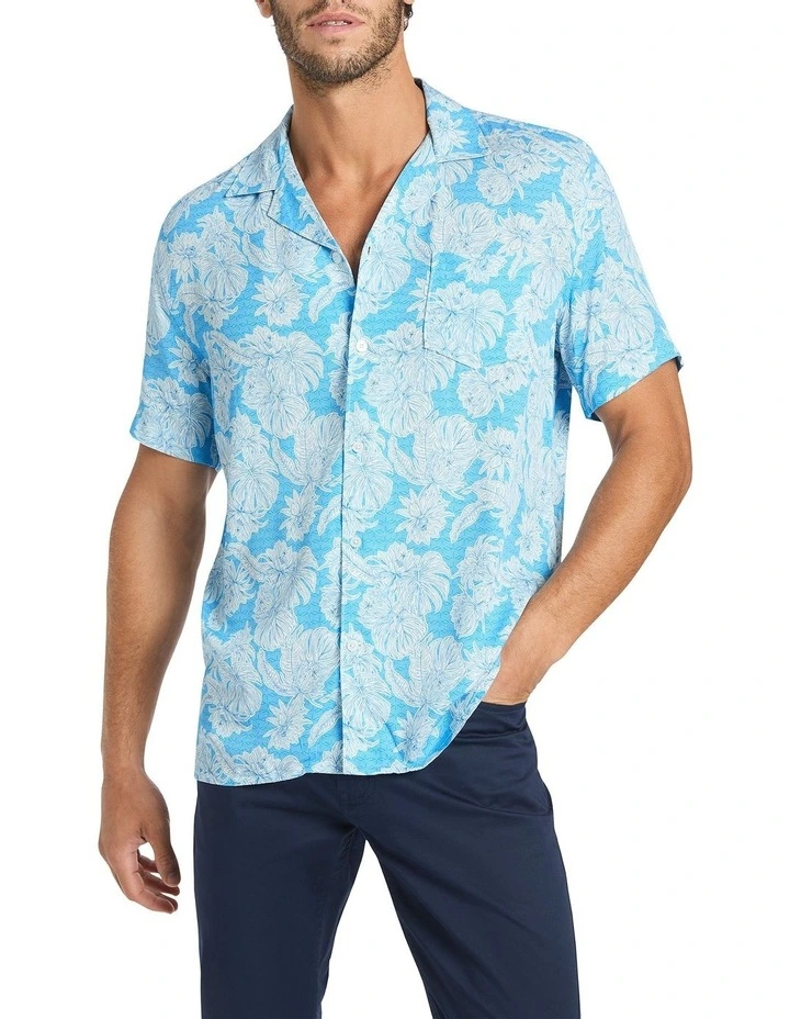 Okinawa Shirt in Blue Multi