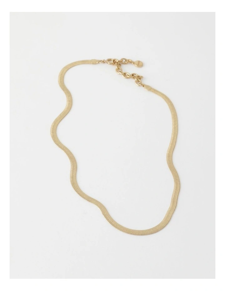 Snake Chain Necklace in Gold