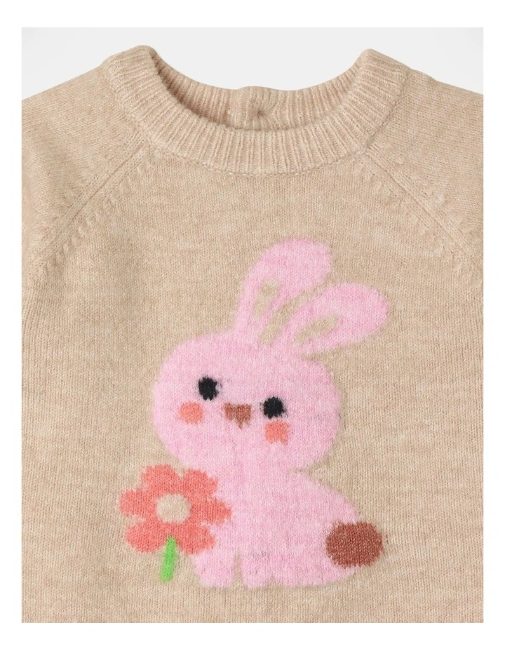 Reggie Knit Top And Pant Set in Oatmeal