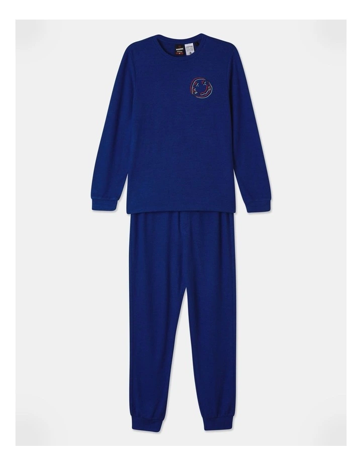 Skate Smiley Pyjama in Marine