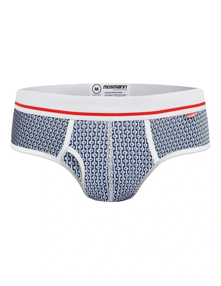 Mens Bamboo Brief in Blue