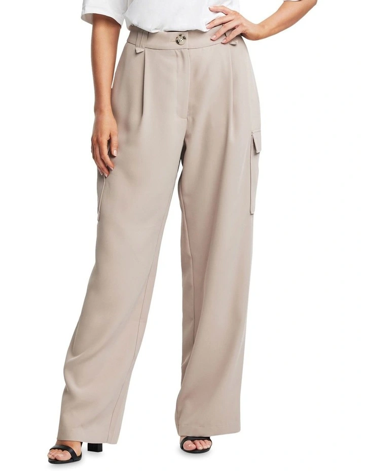 Keagan Cargo Pant in Cream