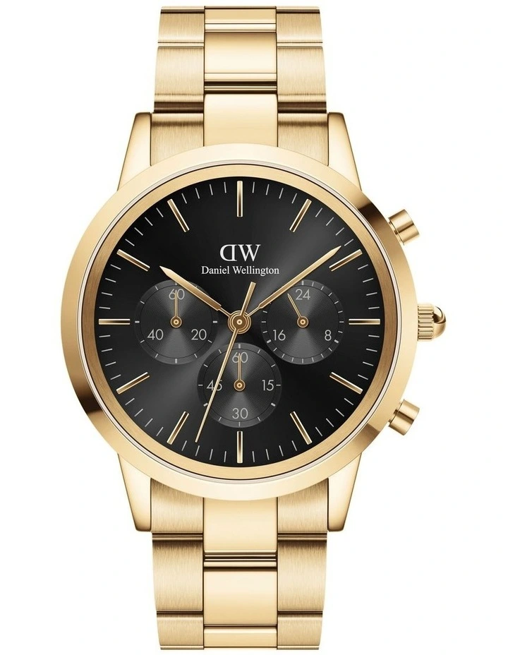 Iconic 42mm Evergold Chronograph Watch in Gold