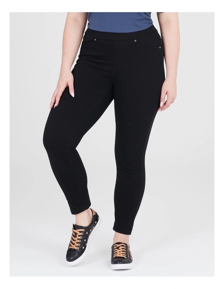 The Best Friend Denim Jegging Black