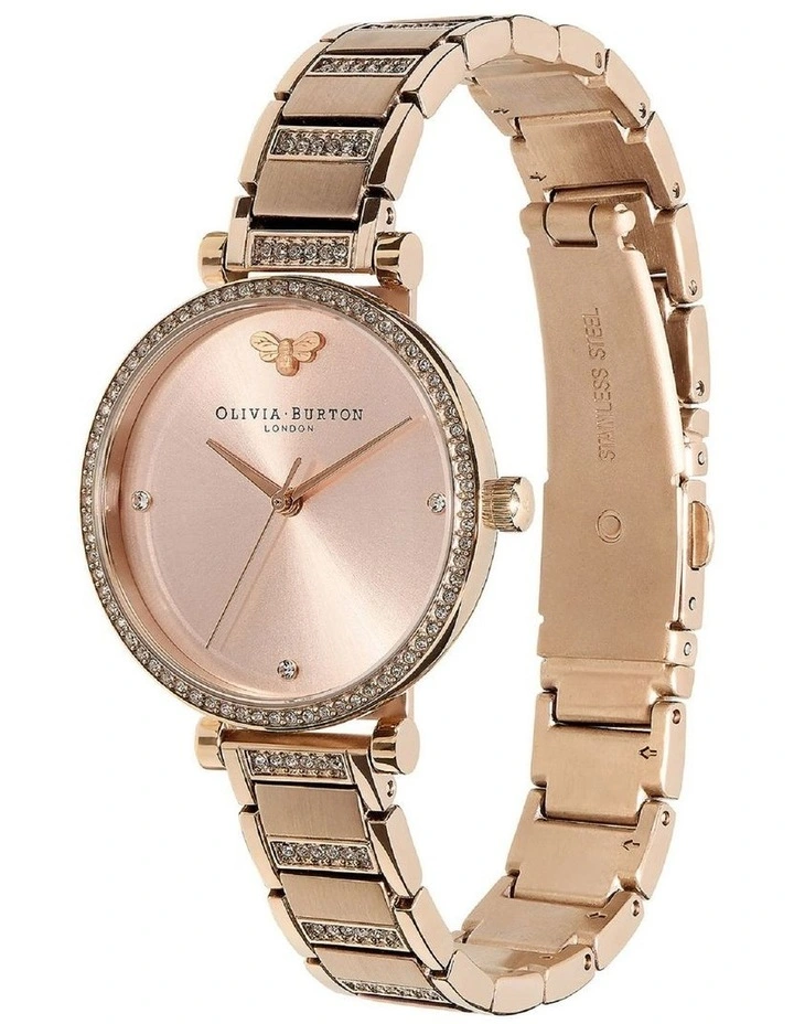 Belgrave Stainless Steel Watch in Blush Sunray