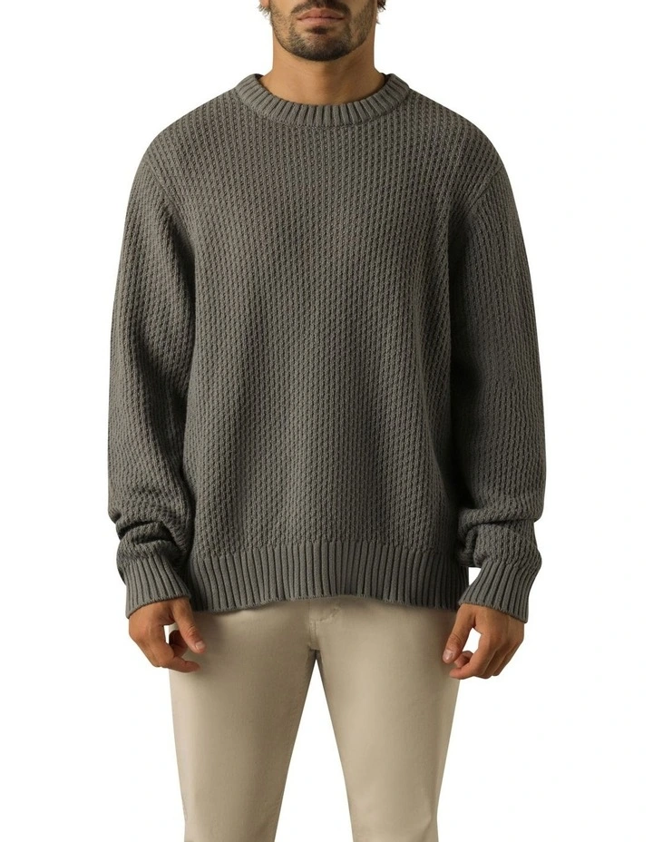 Rowan Knit Sweater in Salt
