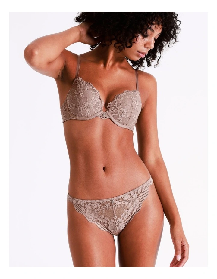 Lace Underwear G-String in Dusty Pink
