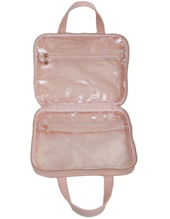 Premium Large Hold All Cosmetic Bag in Blush