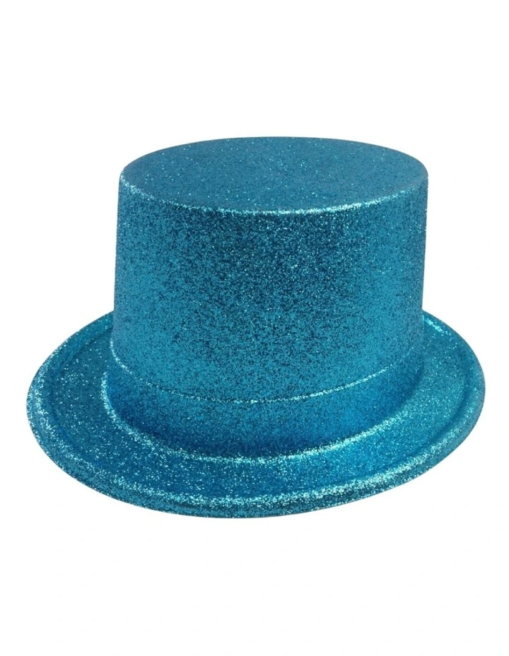 Glitter Top Hat 6-Pack in Sky Blue