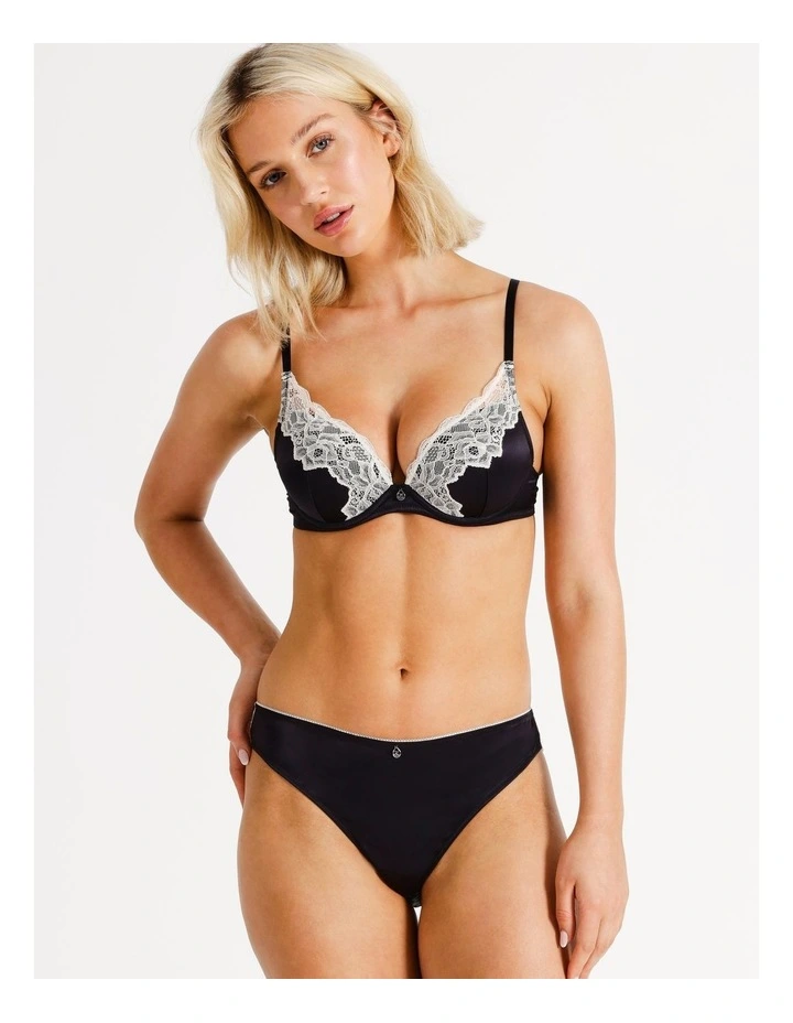 Rhode Bikini in Black/Champagne