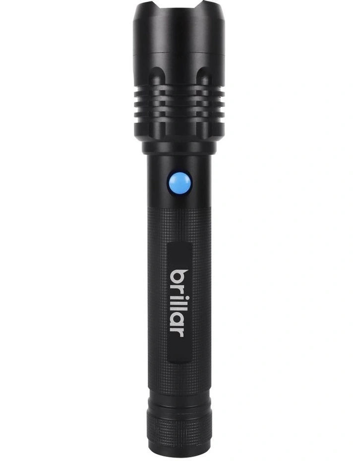 Commander 4000 Lumen USB Rechargeable Torch Black
