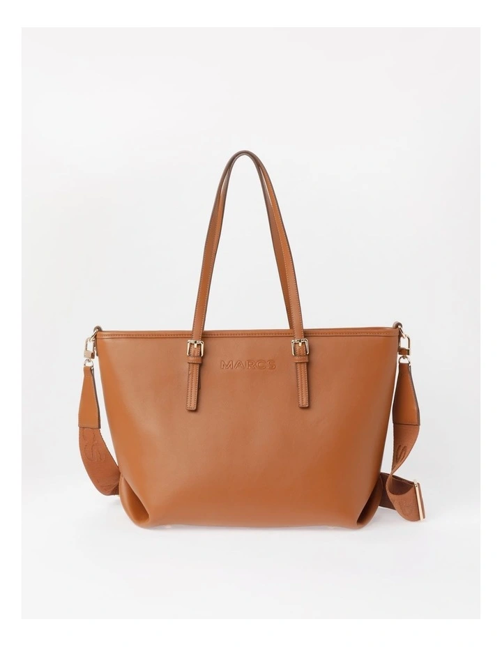 Beirut Top Handle Tote Bag in Tan