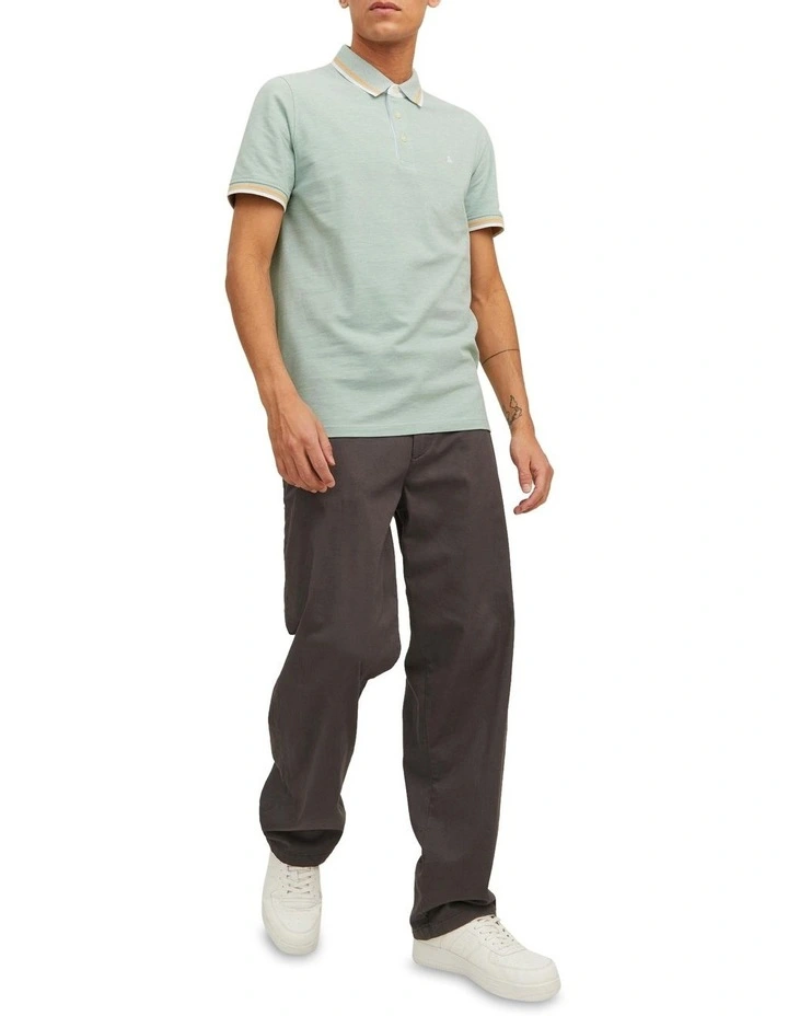 Paulos Organic Cotton Polo in Granite Green