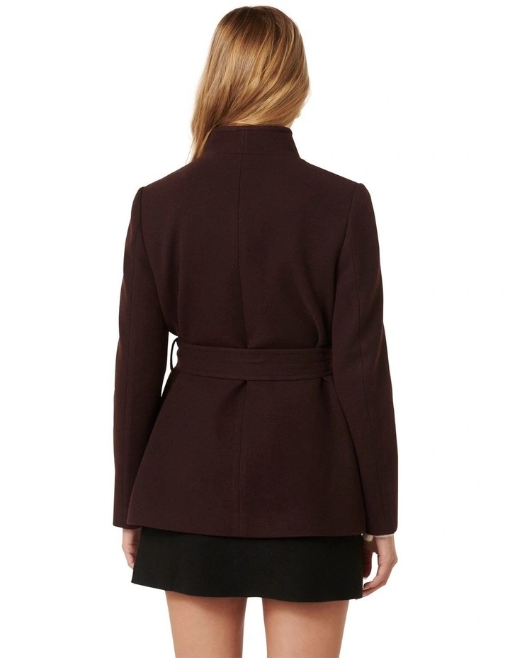 Monica Wrap Coat in Red