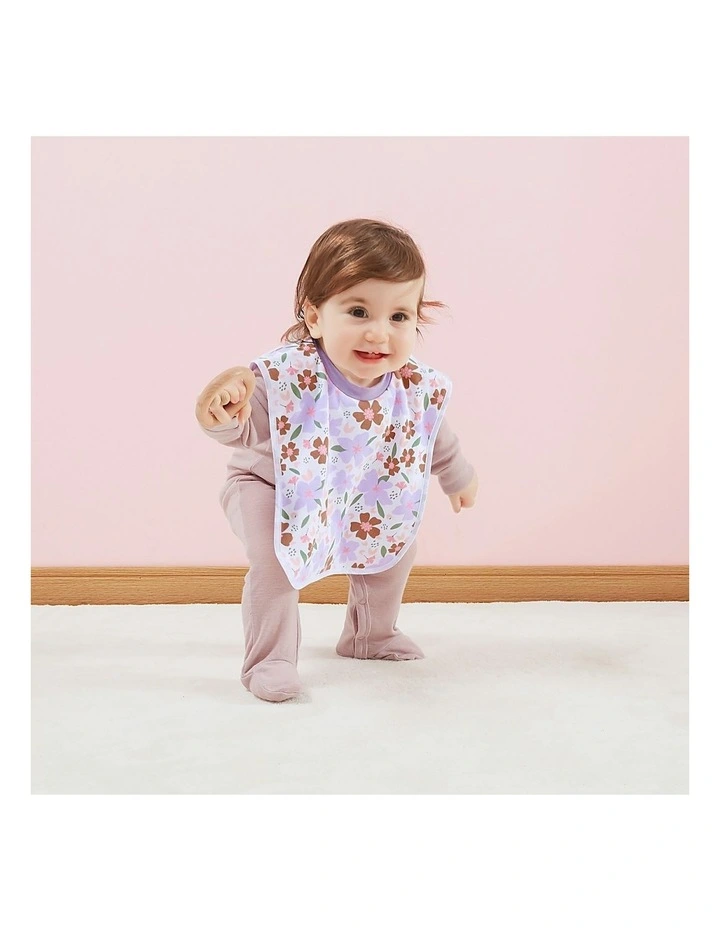 Snugtime Popover Bibs 3 Pack in Giraffe White