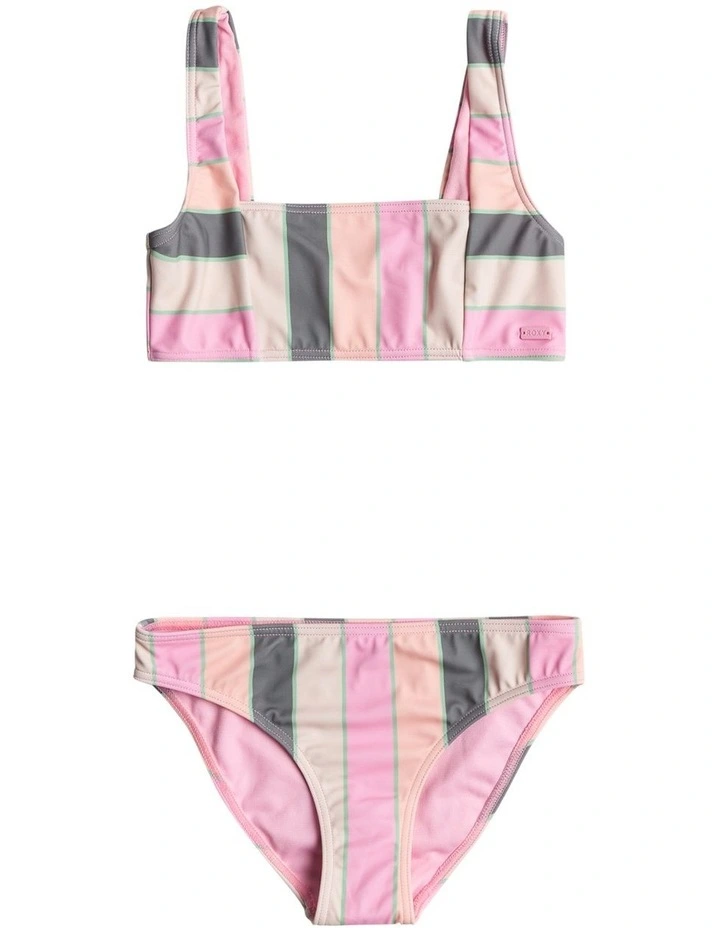 Very Vista Bralette Two Piece Bikini Set in Agave Green