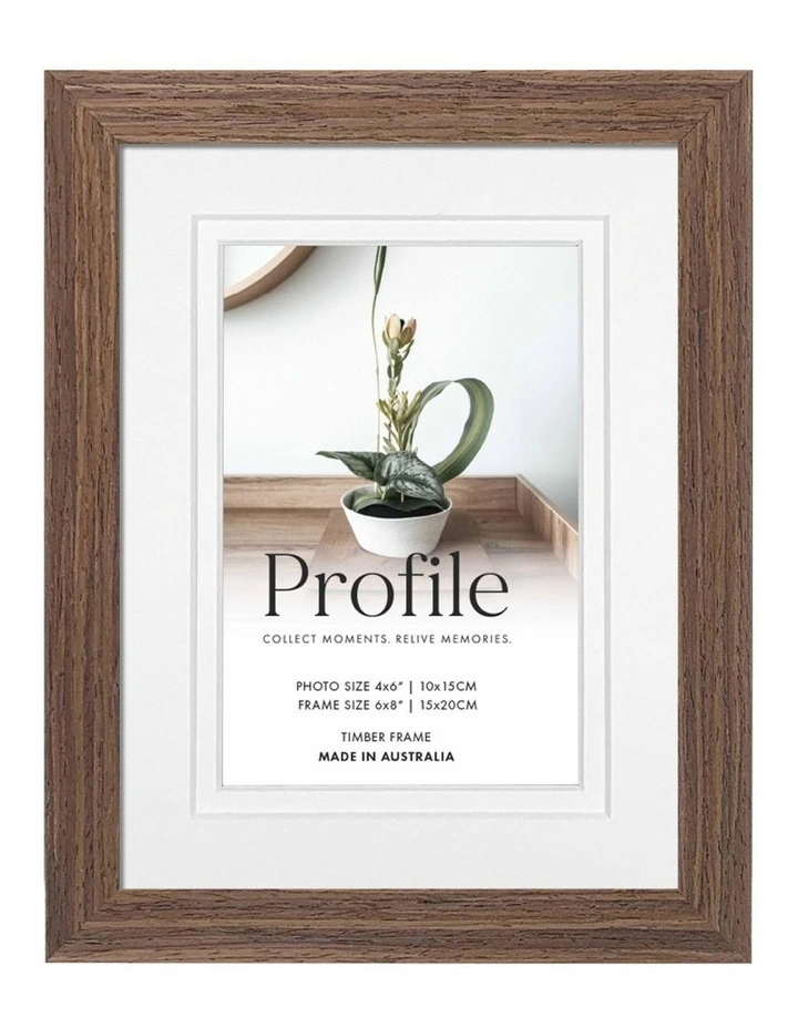 Australia Made Timber Photo Frame 6x8"/4x6" in Chestnut