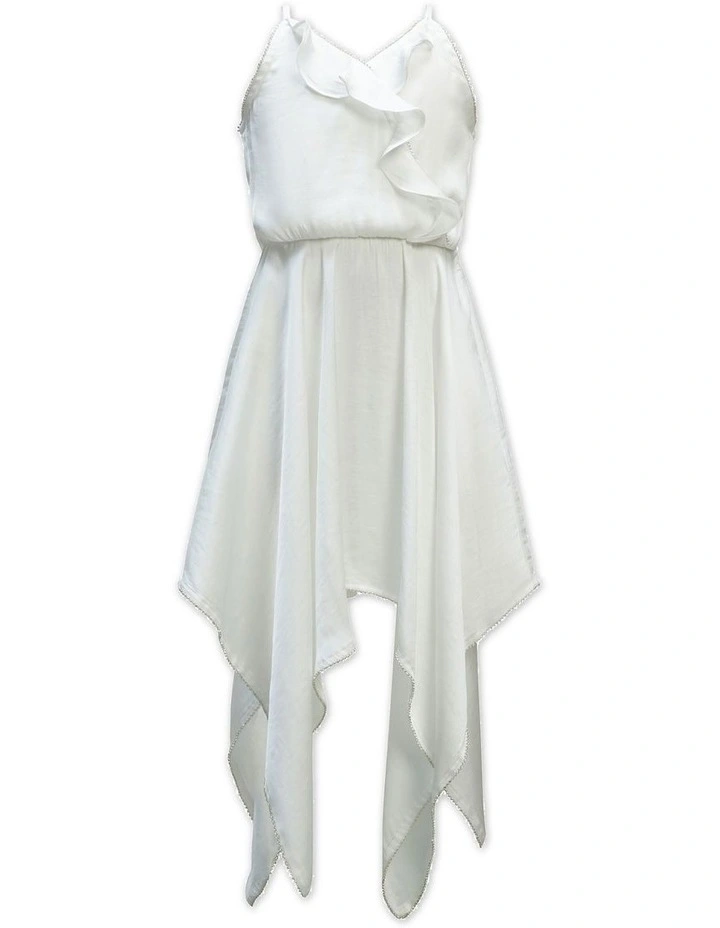 Divya Hanky Dress in Orchid White