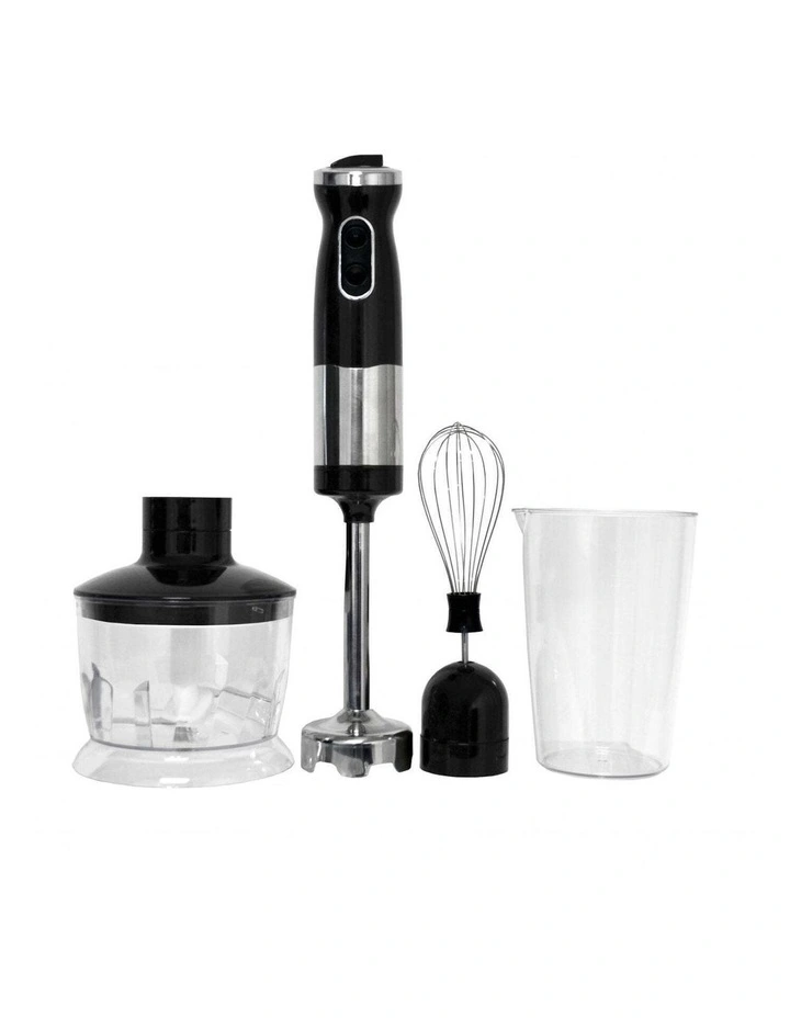 Electric Stick Hand Blender and Mixer in Black
